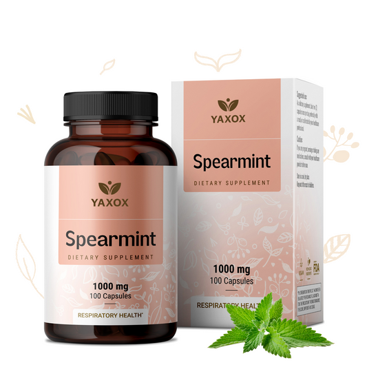 YAXOX Spearmint Supplement - 100 Capsules